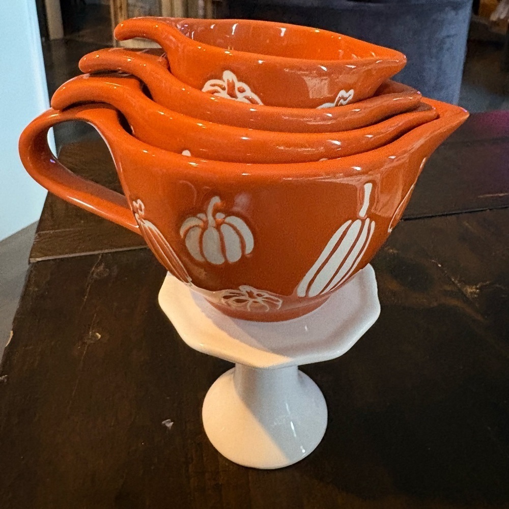 Orange Pumpkin Measuring Cups